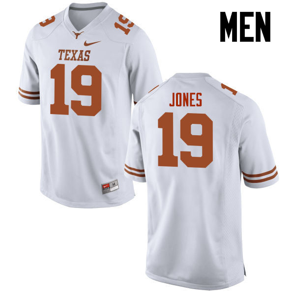 Men #19 Brandon Jones Texas Longhorns College Football Jerseys-White